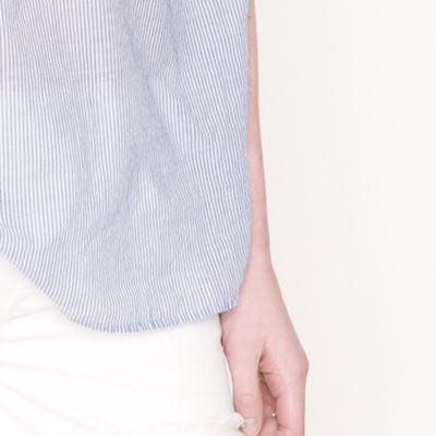Stripe popover tunic
