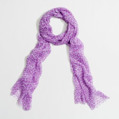 Factory printed eyelash scarf