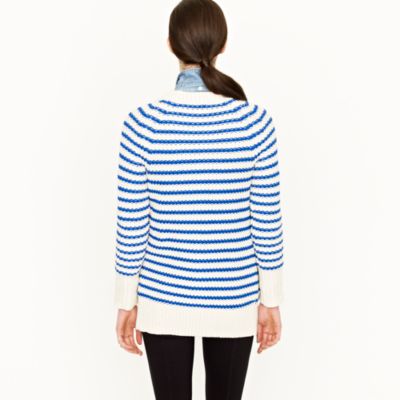 Ripplestitch cardigan in stripe