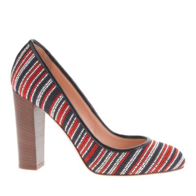 Etta bead-stitch pumps