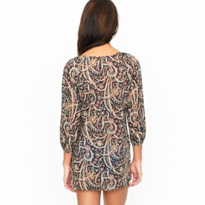 Feather paisley tunic