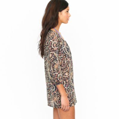 Feather paisley tunic