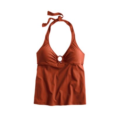 Luxe tortoise halter swing tank top