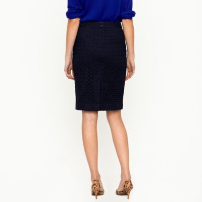No. 2 pencil skirt in ultra eyelet