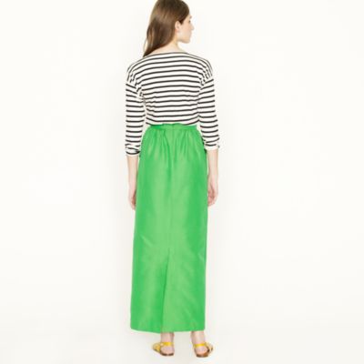 Shirred maxiskirt