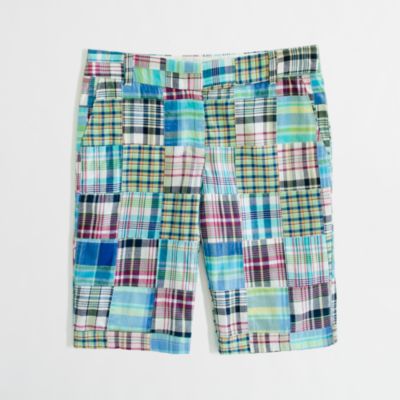 Factory 10" bermuda short in summer plaid