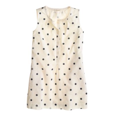 Girls eyelet dot sundress