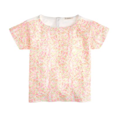 Girls' confetti sequin tee