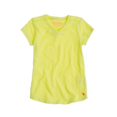 Girls' supersoft V-neck tee