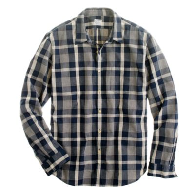 End-on-end utility shirt in Langley plaid