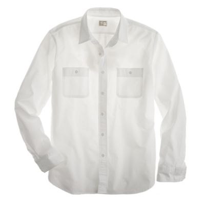 Lightweight poplin camp shirt