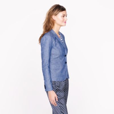 Schoolboy blazer in chambray