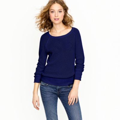 Cotton mesh sweater