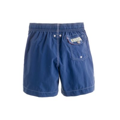 Boys' swim trunks in pieced stripe
