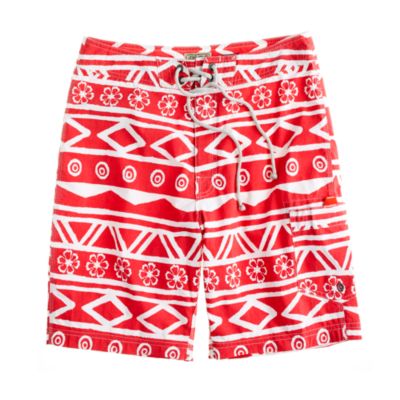 9" long board short in Oahu print