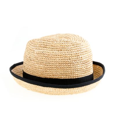 Straw bucket hat