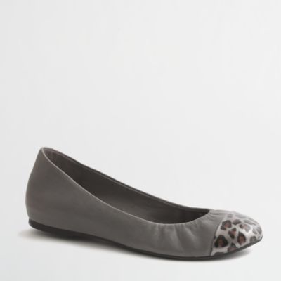 Factory Anya printed cap toe ballet flats