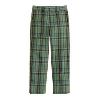 Boys' Indian cotton Greenwald plaid pant in classic fit
