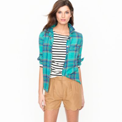 Boy shirt in Barbados plaid