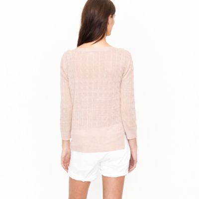 Linen cable-knit sweater