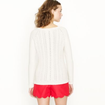 Cotton cable sweater