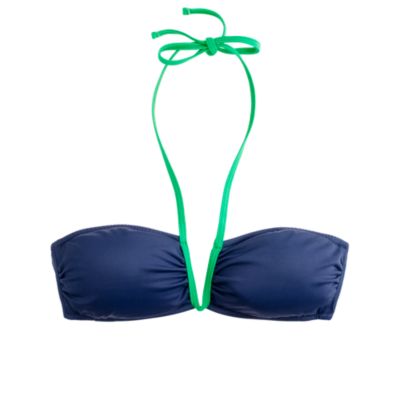 Tipped bandeau top