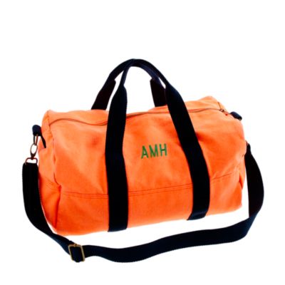 Neon canvas overnight bag