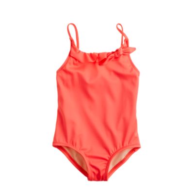 Girls' ruffle-knot tank