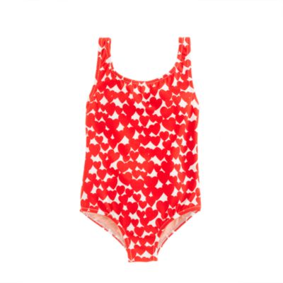 Girls' tie-back tank in amore print