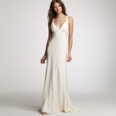 Avery gown in silk tricotine