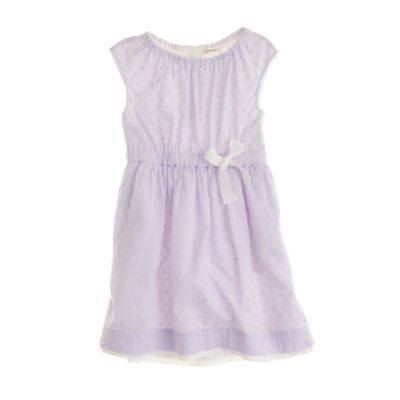 Girls' dearie dress in swiss dot