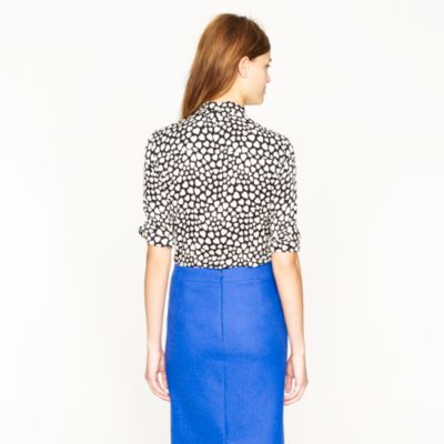 Silk boy shirt in heart throb