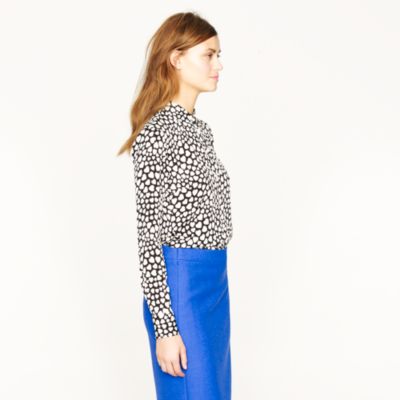 Silk boy shirt in heart throb