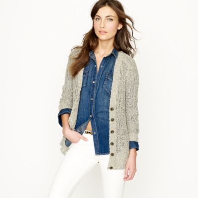Metallic beach cardigan
