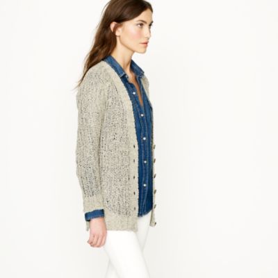 Metallic beach cardigan
