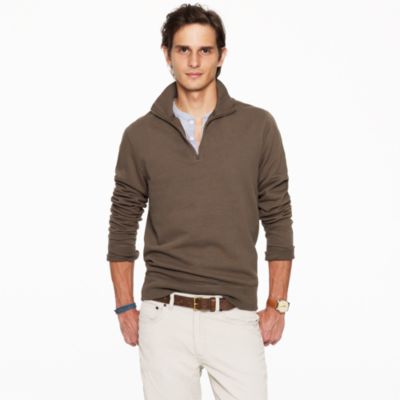 Lightweight vintage fleece half-zip pullover