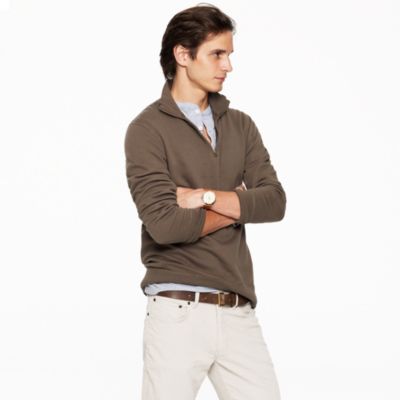 Lightweight vintage fleece half-zip pullover