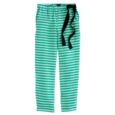 Collection washed silk side-tie pant