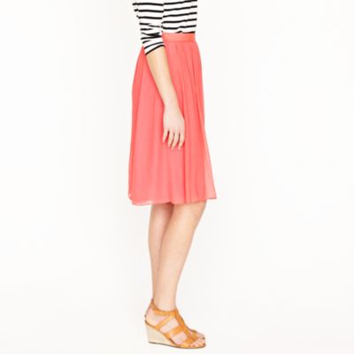 Crinkle chiffon skirt