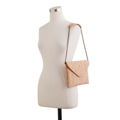 Invitation clutch in cork