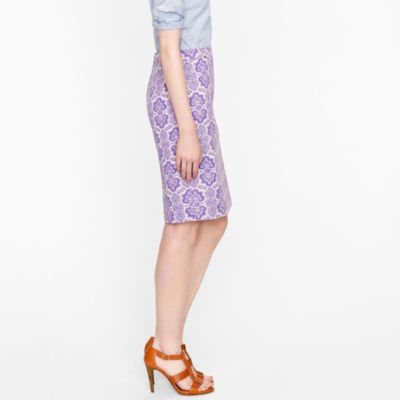 No. 2 pencil skirt in medallion paisley