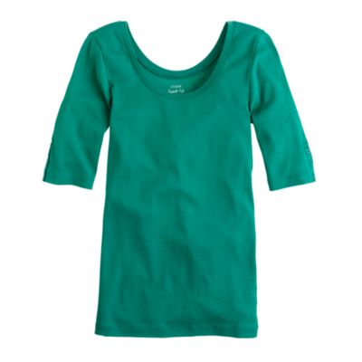 Perfect-fit ballet button tee