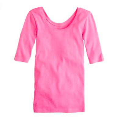 Perfect-fit ballet button tee