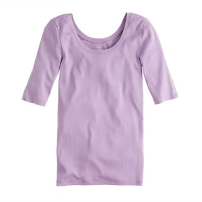 Perfect-fit ballet button tee