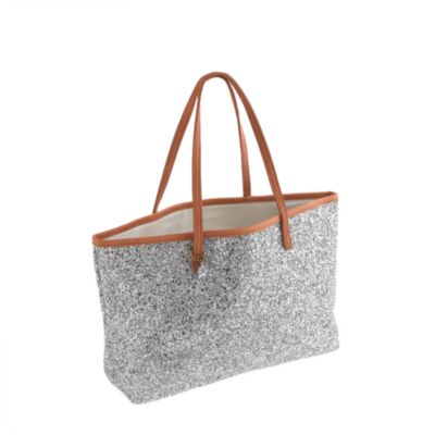 Girls' glitter tote bag