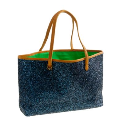 Girls' glitter tote bag