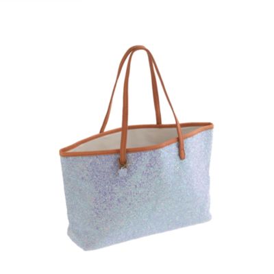 Girls' glitter tote bag