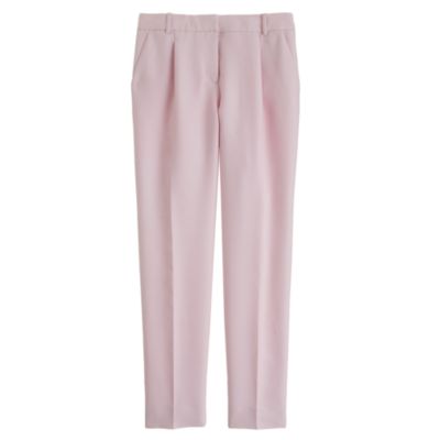 Collection pleated wool-silk pant