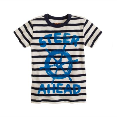 Boys' steer ahead stripe tee