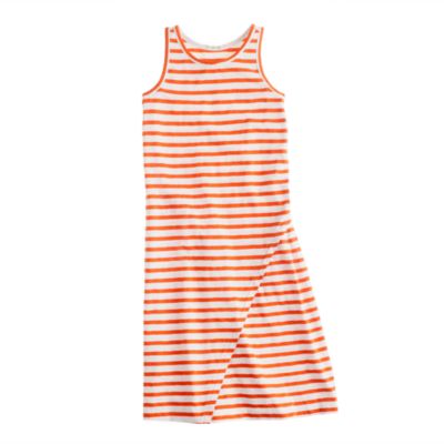 Girls' maxidress in boat stripe
